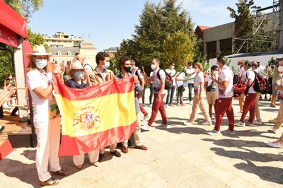 La infanta junto a Marta Rivera y otras personalidades reciben a los deportistas