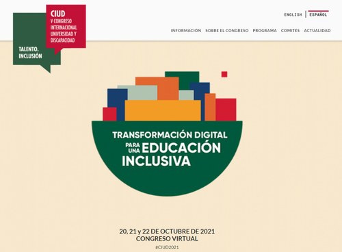 Cartel del Congreso Universidad y Discapacidad