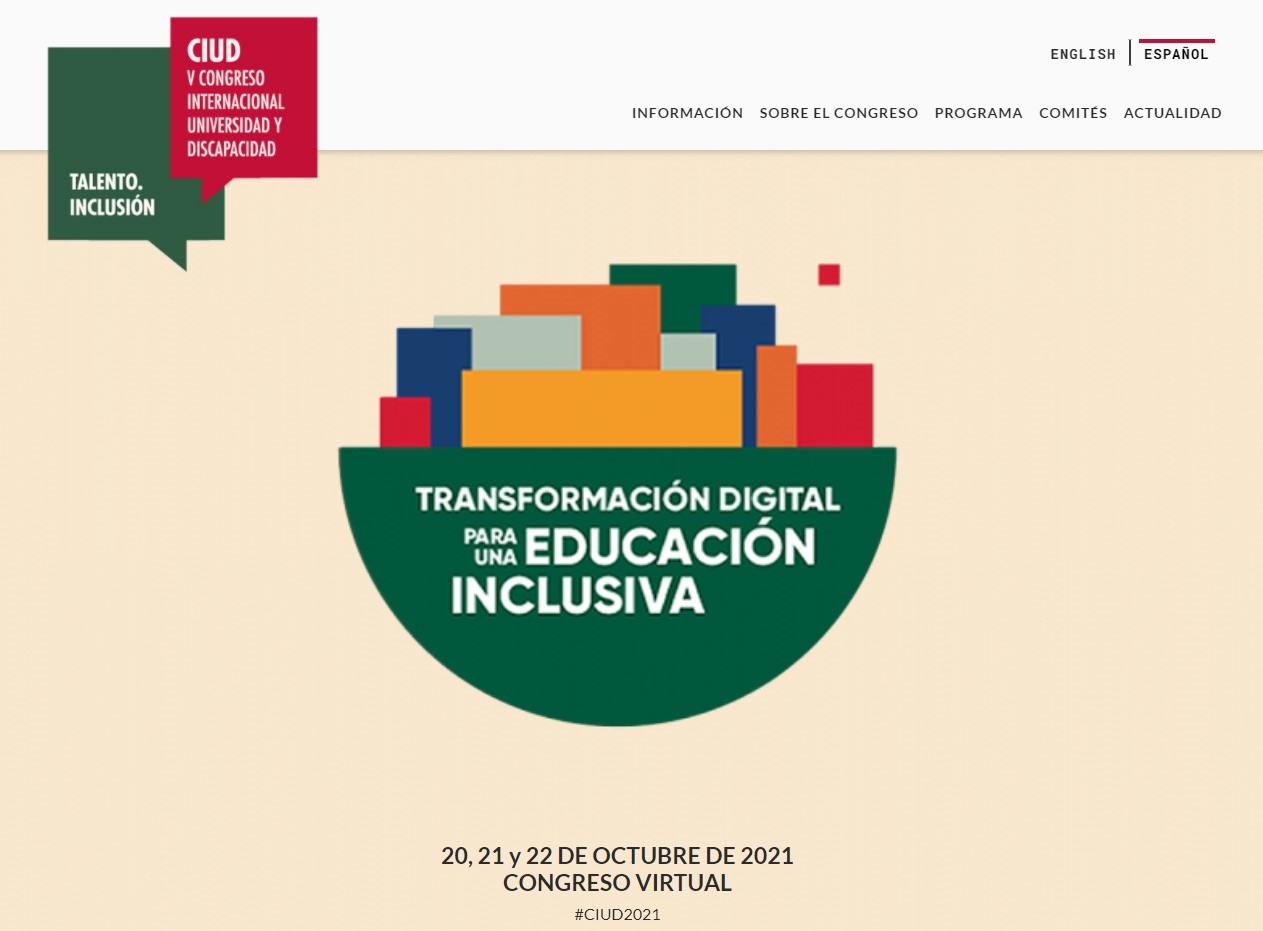 Cartel del Congreso Universidad y Discapacidad