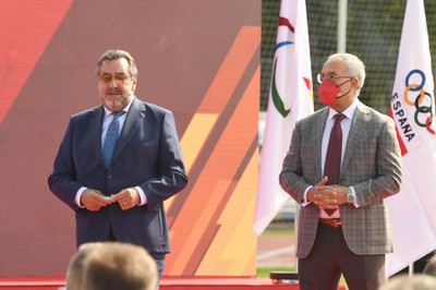 Carballeda y Blanco en el momento de su intervención
