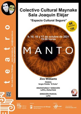 Cartel del espectáculo teatral y musical Manto