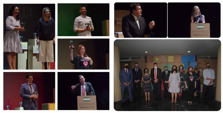 Collage Premios Solidarios ONCE Andalucía 2021