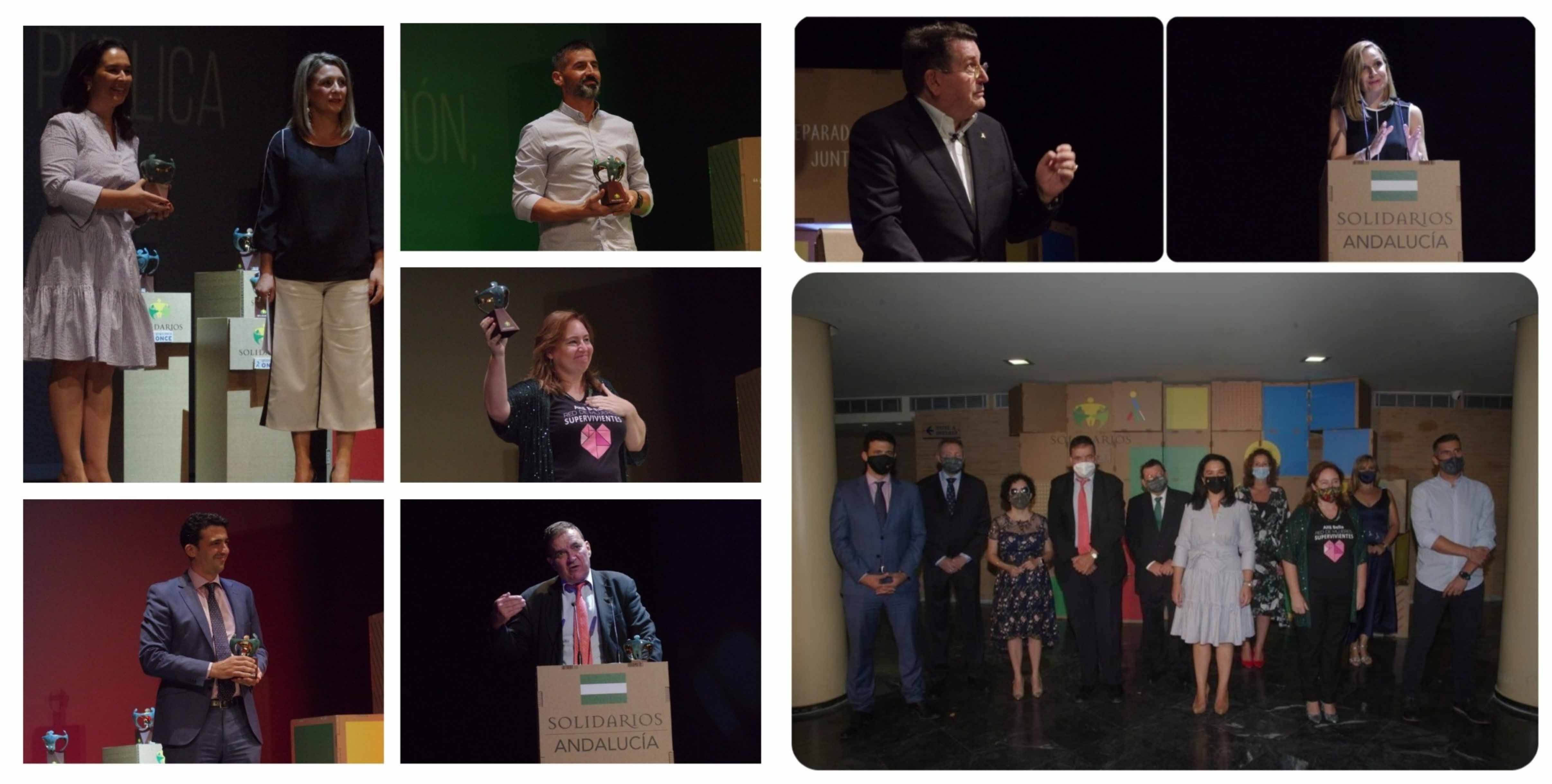Collage Premios Solidarios ONCE Andalucía 2021