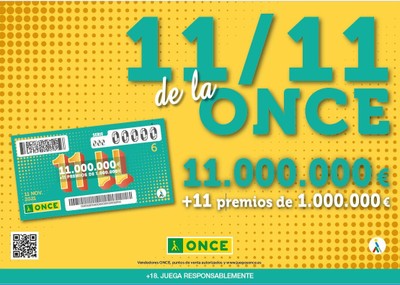 Cartel de la campaña del 11 del 11 de la ONCE