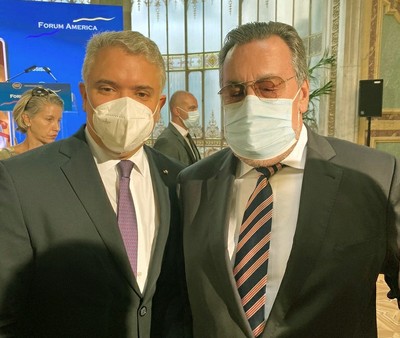 Iván Duque y Miguel Carballeda