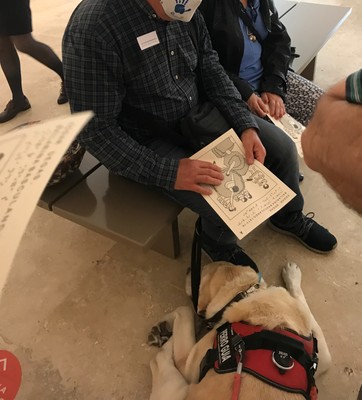 Otro momento de la visita al Thyssen