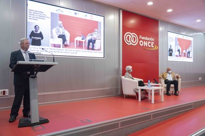 Otro momento del seminario de mayores celebrado en la sede de Fundación ONCE