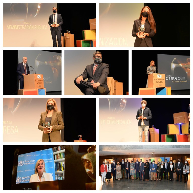 Collage Premios Solidarios ONCE Galicia 2021