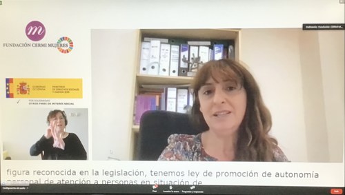 Isabel Caballero durante su intervención en el seminario