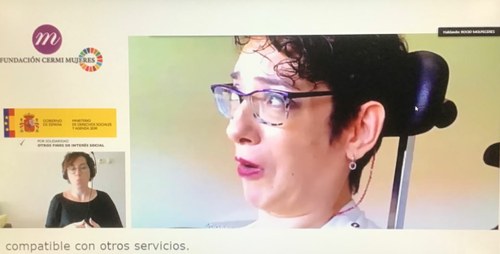 Rocío durante su testimonio