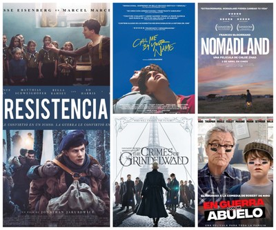 Collage carteles de las películas