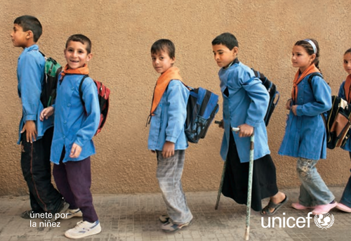 Portada de uno de los informes de Unicef sobre el estado mundial de la infancia con discapacidad