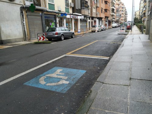 Plaza de parking reservada a personas con discapacidad