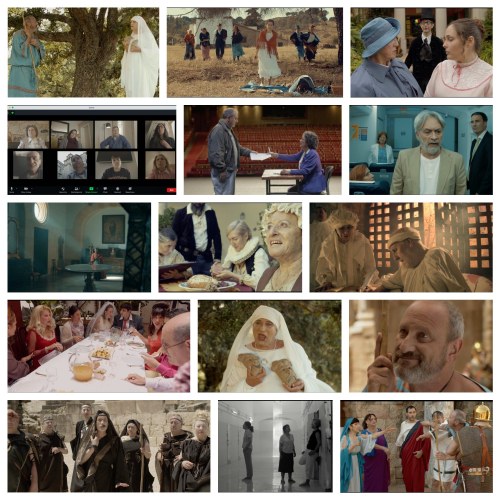 Collage con varios fotogramas de la película