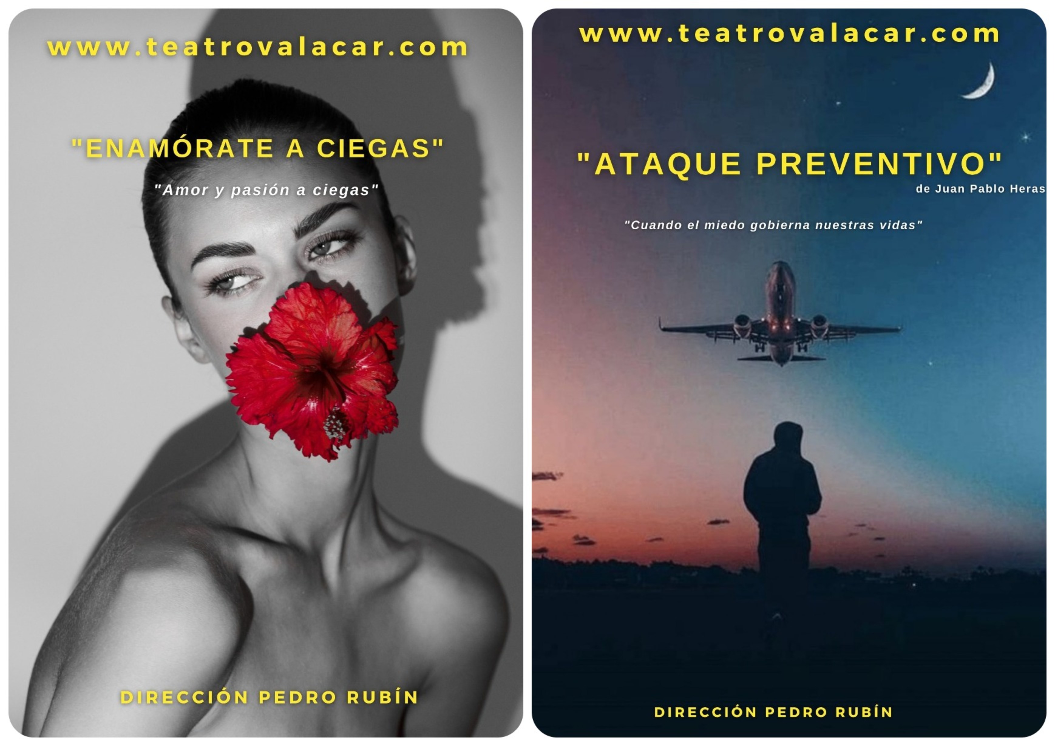 Collage con los carteles de las dos películas