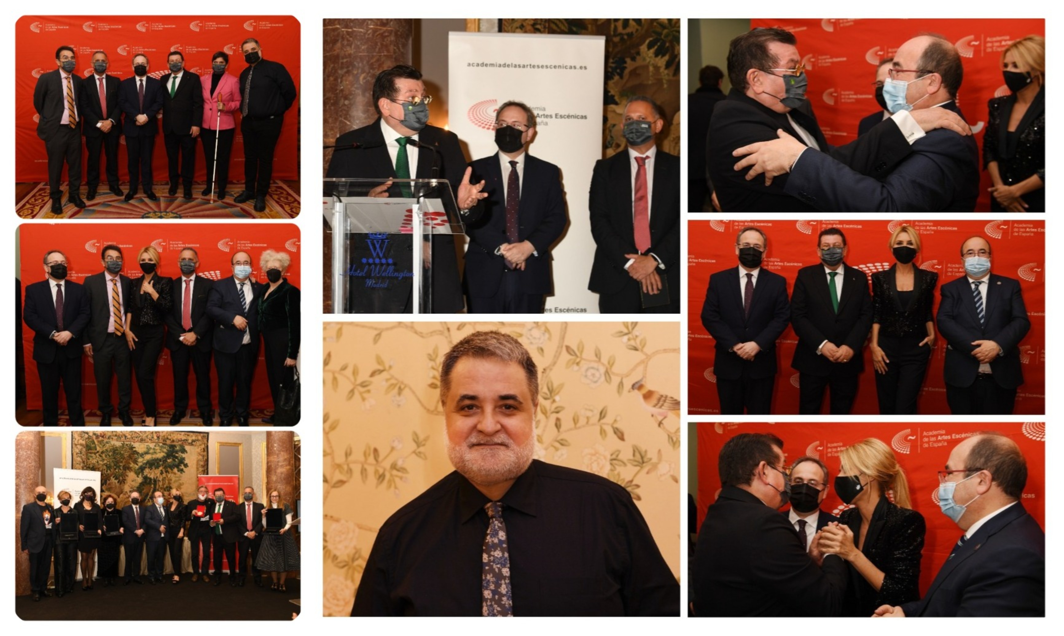 Collage con varios momentos de la Gala