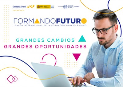 Diapositiva cartel de la Feria Internacional de Formación para el Empleo