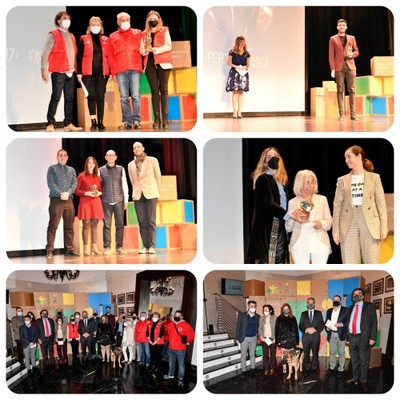 Collage con los galardonados en los Premios Solidarios 2021 Illes Balears