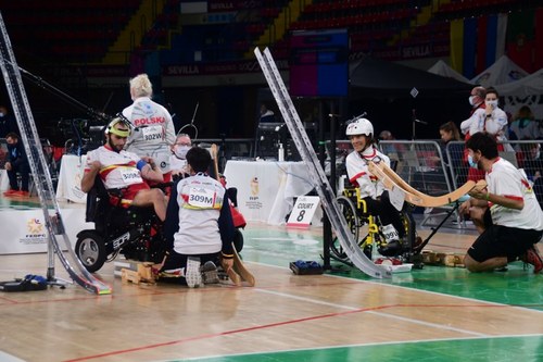 Un momento del equipo español en el europeo