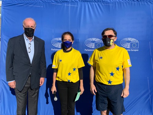 Vicente del Bosque, Teresa Coutinho y Alberto Durán