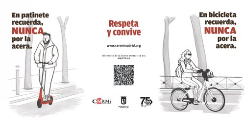 Cartelería de la campaña de la EMT y del CERMI