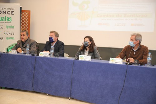 Momento de la presentación del Camino de Santiago Francés Accesible