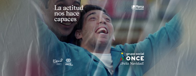Banner de la campaña institucional de Navidad del Grupo Social ONCE 2021