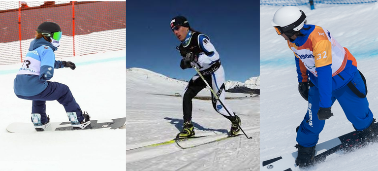 Los tres deportistas que compiten en Noruega