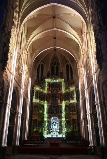  Foto de archivo de la inauguración de 'Stella', proyecto de visitas nocturnas a la Catedral de Burgos.