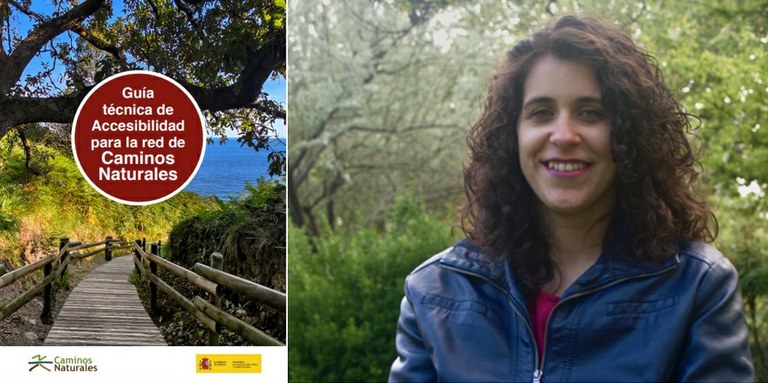 Portada de la Guia Técnica de Accesibilidad junto a Esther Ramiro