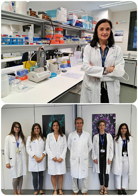 Investigadora 12 de Octubre y equipo del Vall d'Hebron