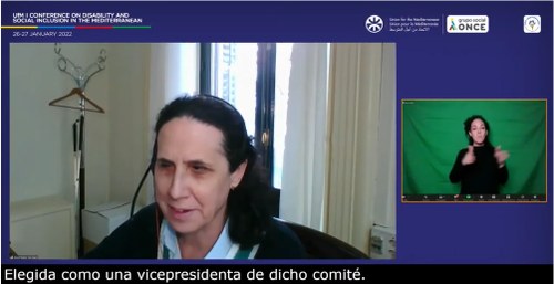 Ana Peláez durante su intervención en la Conferencia