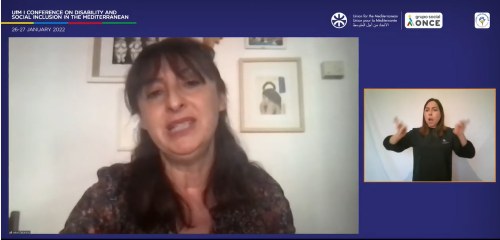 Isabel Caballero durante su intervención