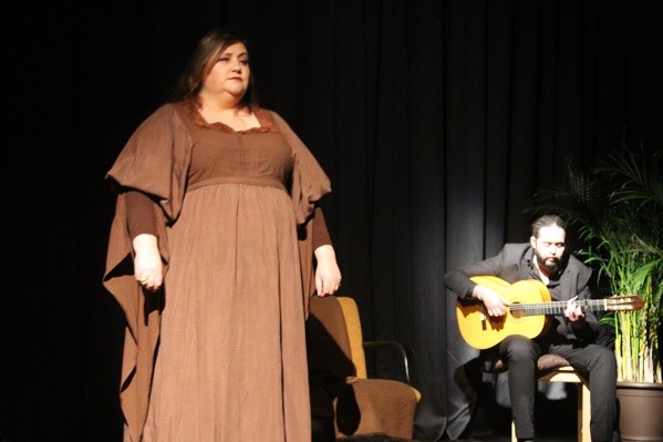 Esther Ruiz y El Kuko sobre el escenario