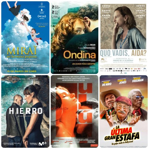 Collage con los carteles de las diferentes películas