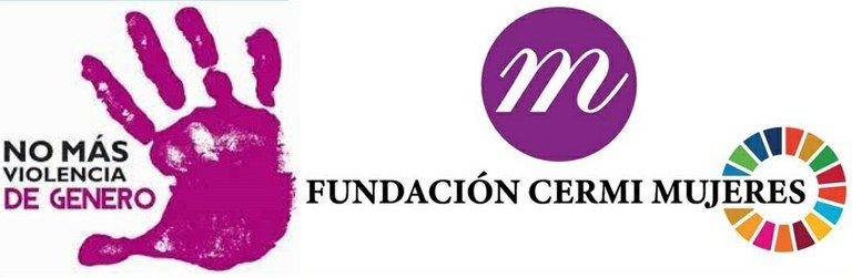 Collage con los logos de No a la Violencia y de la Fundación Cermi Mujeres