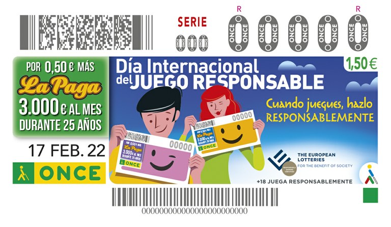 Cupón de este año dedicado al Día Internacional del Juego Responsable 