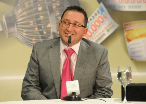 Juan Manuel en la Gala del Mejor Vendedor del año 2016