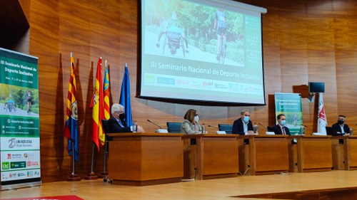 Acto de inaugiración del III Seminario Nacional de Deporte Inclusivo