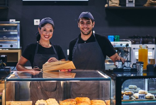 Trabajadores del punto de venta de Nuevos Ministerios