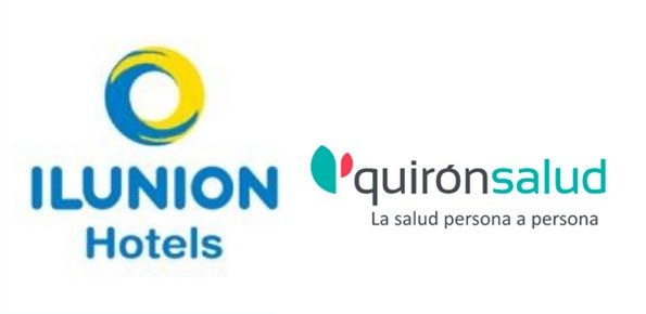 Logos de Ilunion Hotels y Quirón Salud