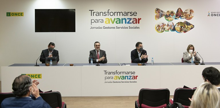 Mesa de clausura de las jornadas de gestores sociales