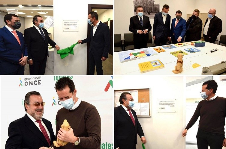Arriba, fotos del acto de inauguración de la agencia de Elche. Abajo, inauguración en Elda. 