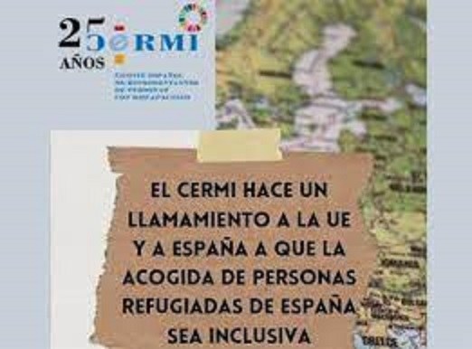 Dipositiva del CERMI que demanda que la ayuda a los refugiados ucranianos sea inclusiva