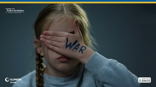 Imagen de la campaña de Ilunion  con Ucrania