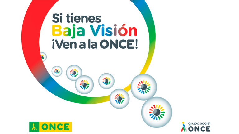 Gráfica de la campaña sobre Baja Visión de la ONCE