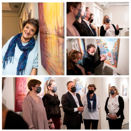 Collage presentación exposición Marisa Alberca