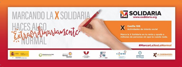 Banner de la campaña de la X Solidaria
