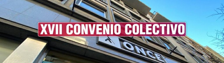 Fachada de la DG con el titular del XVII Convenio Colectivo