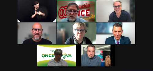 Pantallazo del encuentro europeo sobre accesibilidad